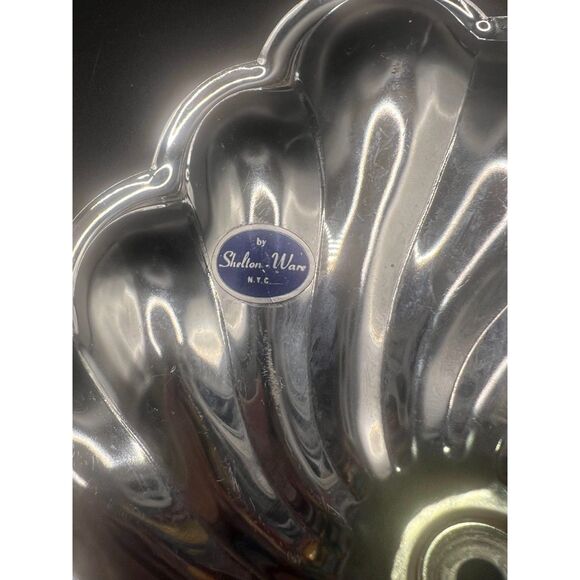Vintage Shelton Ware English Silver Silverplated Fluted/Scallop Serving Plate - Picture 4 of 4